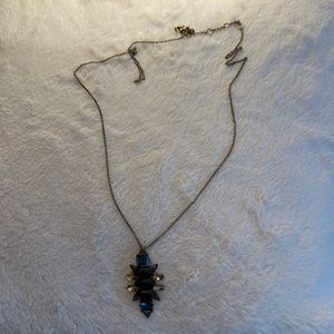 JCrew Super Long Black Bee Necklace